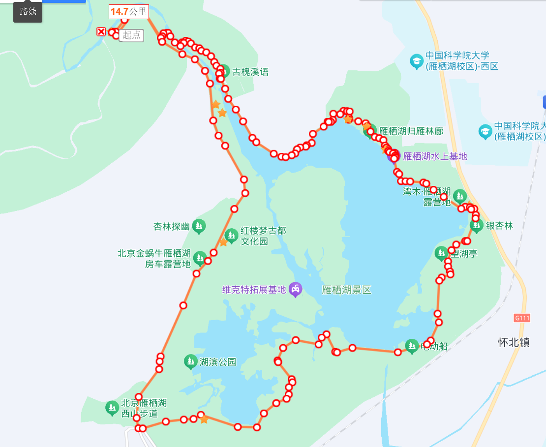 徒步路线